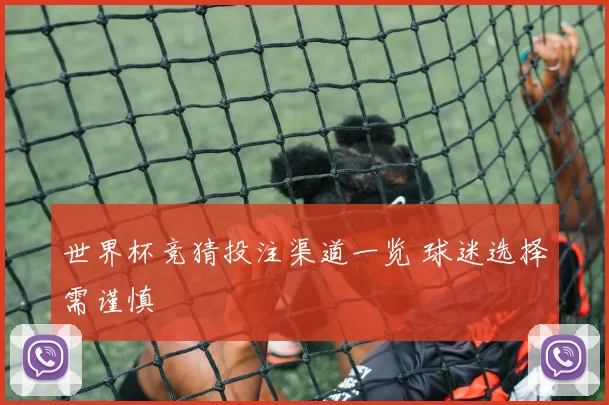 世界杯竞猜投注渠道一览 球迷选择需谨慎